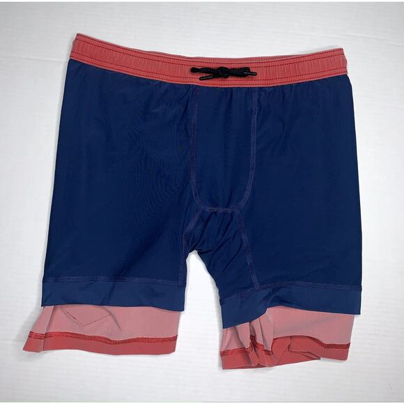 Chubbies Men's Salmon Athloungers Spring Cleans Sport Shorts Size L 7" Inseam - Picture 10 of 11